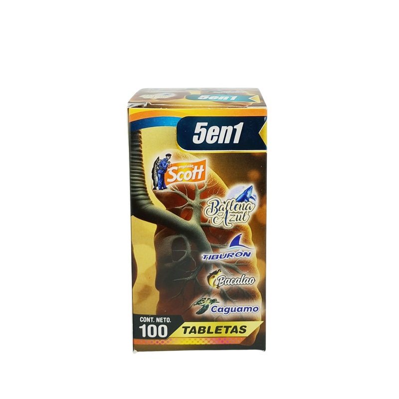 5 en 1 Emulsiones 100 tabletas